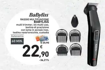 Conad Superstore Rasoio multifunzione babyliss offerta