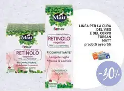 Conad Superstore Linea per la cura del viso e del corpo forsan matt offerta