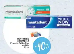 Conad Superstore Dentifricio mentadent protect+, white now offerta