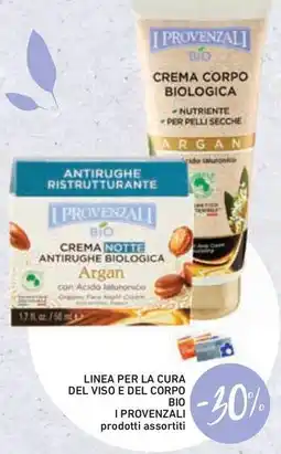 Conad Superstore Linea per la cura del viso e del corpo bio i provenzali prodotti assortiti offerta