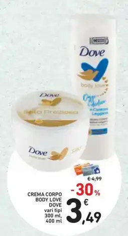 Conad Superstore Crema corpo body love offerta