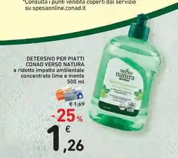 Conad Superstore Detersivo per piatti conad verso natura offerta