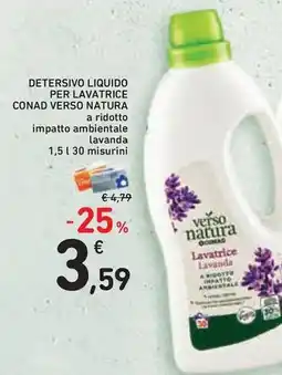 Conad Superstore Detersivo liquido per lavatrice conad verso natura offerta