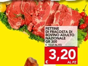 TuoDi Fettine di Fracosta di Bovino Adulto Nazionale gr 300 offerta