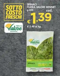 Bennet Spinaci filiera valore bennet offerta