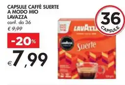 Bennet Capsule caffè suerte a modo mio LAVAZZA offerta