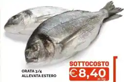 Mercatò Orata 3/4 allevata estero offerta