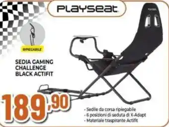 Expert Sedia gaming challenge black actifit PLAYSEAT offerta