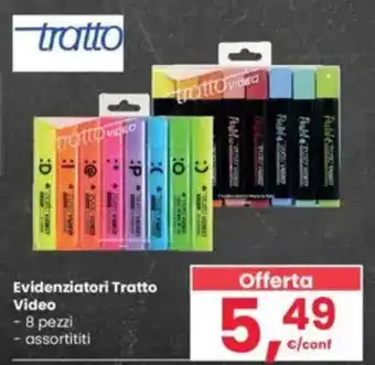 Interspar Evidenziatori Tratto Video offerta