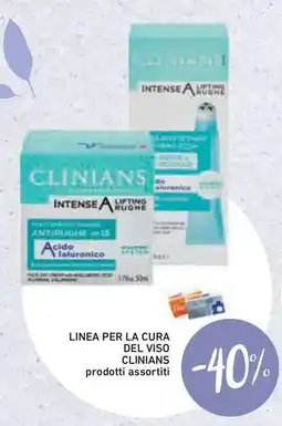 Conad Superstore Linea per la cura del viso clinians prodotti assortiti offerta