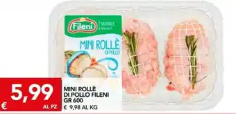 TuoDi Fileni Mini Rollè di Pollo 600gr offerta