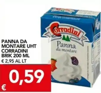 TuoDi Corradini Panna da Montare UHT Brik 200ml offerta