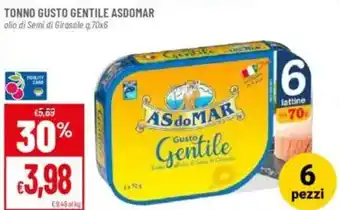 Pan Tonno gusto gentile asdomar olio di semi di girasole offerta