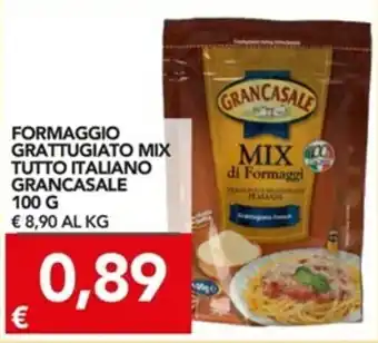 TuoDi Gran Casale Formaggio Grattugiato Mix Tutto Italiano 100g offerta