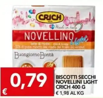 Crich Biscotti Secchi Novellini Light 400g