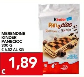 TuoDi Kinder Panecioc Merendine 300g offerta