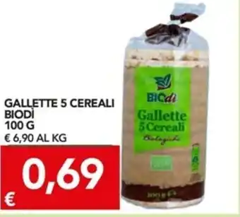 TuoDi Biodì Gallette 5 Cereali 100g offerta