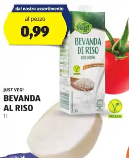 ALDI Just veg! bevanda al riso offerta