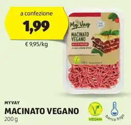 ALDI Myvay macinato vegano offerta