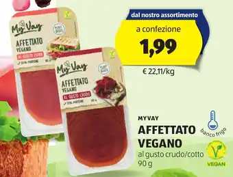 ALDI Myvay affettato vegano offerta