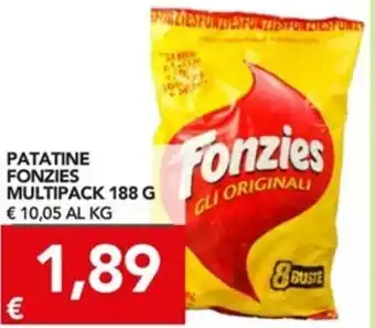 TuoDi Fonzies Patatine Multipack 188g offerta
