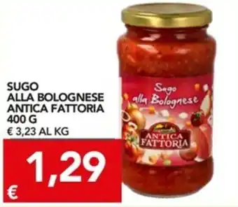 TuoDi Antica Fattoria Sugo Alla Bolognese 400g offerta