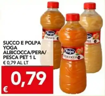TuoDi Yoga Succo e Polpa Albicocca/Pera/Pesca pet 1l offerta