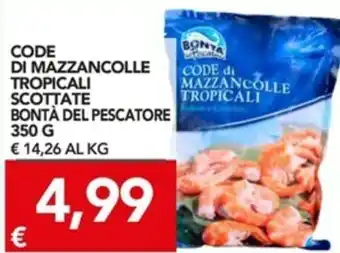 TuoDi Bontà Del Pescatore Code di Mazzancolle Tropicali Scottate 350g offerta