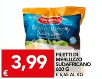 TuoDi Noriberica Filetti di Merluzzo Sudafricano 600g offerta
