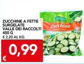 TuoDi Valle Dei Raccolti Zucchine a Fetta Surgelate 450g offerta