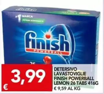 TuoDi Finish Powerball Lemon Detersivo Lavastoviglie 26 tabs 416g offerta