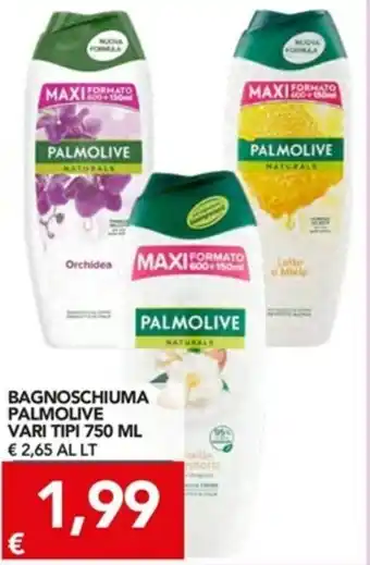 TuoDi Palmolive Bagnoschiuma vari tipi 750ml offerta