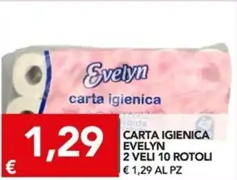 TuoDi Evelyn Carta Igienica 2 Veli 10 rotoli offerta