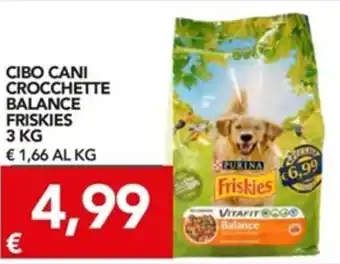 TuoDi Purina Friskies Cibo Cani Crocchette Balance 3kg offerta