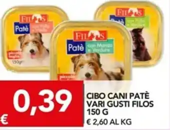 TuoDi Filos Cibo Cani Patè vari gusti 150g offerta