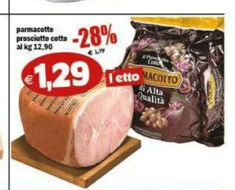 Il Castoro Supermercati Prosciutto cotto offerta