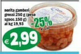 Il Castoro Supermercati Gamberi offerta