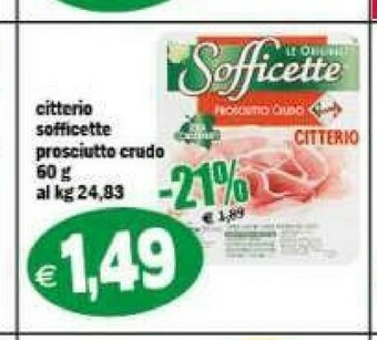 Il Castoro Supermercati Prosciutto crudo offerta