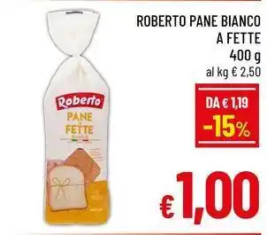 A&O Roberto pane bianco a fette offerta