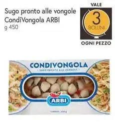 Galassia Sugo pronto alle vongole CondiVongola ARBI offerta