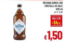 A&O Messina birra con cristalli di sale offerta