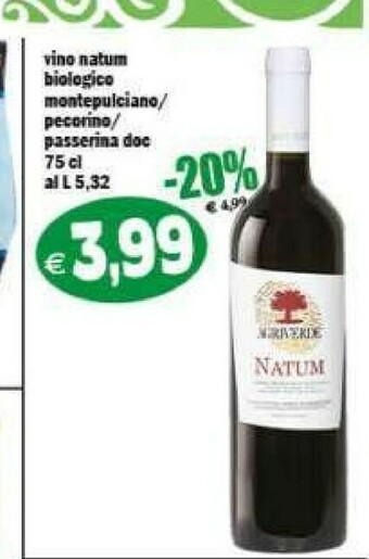 Il Castoro Supermercati Vino rosso offerta