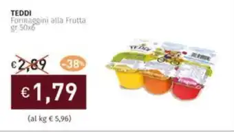 Prezzemolo e Vitale TEDDI Formaggini alla Frutta offerta