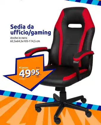 Action Sedia da ufficio/gaming offerta