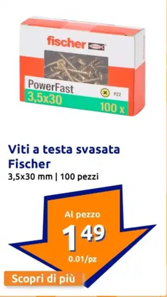 Action Viti a testa svasata Fischer offerta