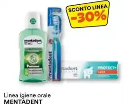 Unes Linea igiene orale MENTADENT offerta