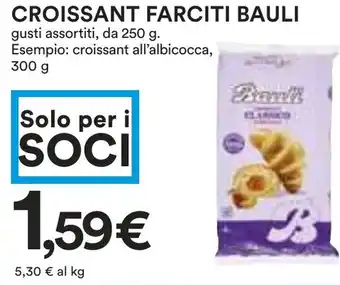 Coop Croissant farciti bauli gusti assortiti, da esempio: croissant all'albicocca, offerta