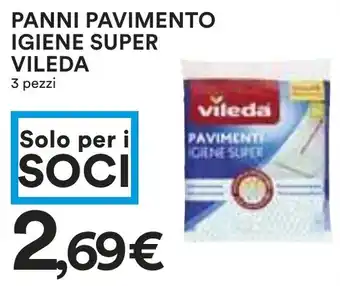 Coop Panni pavimento igiene super vileda offerta