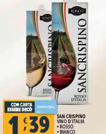 Deco Supermercati San crispino vino d'italia offerta