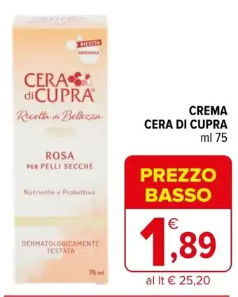 Iperal Crema CERA DI CUPRA offerta
